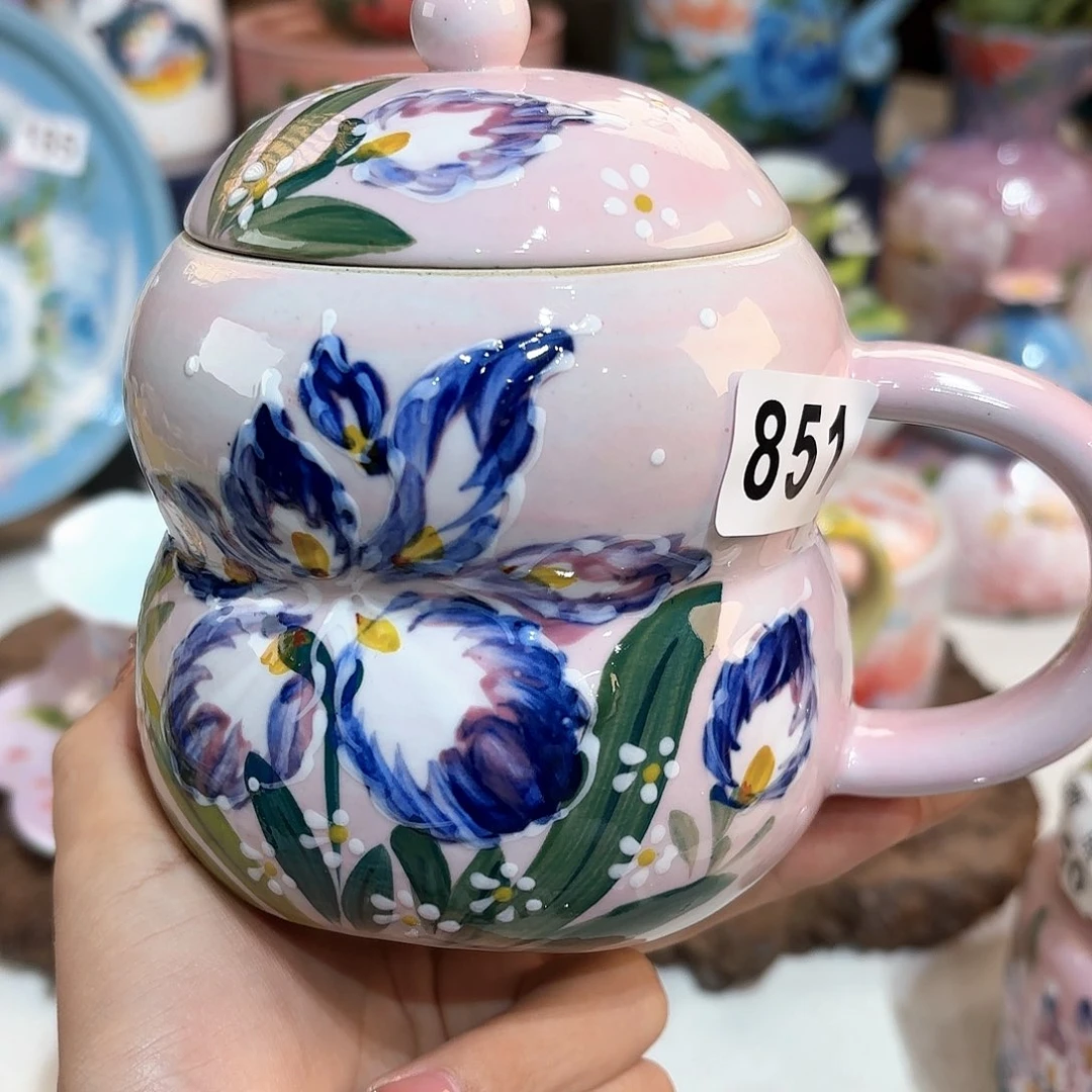 用***4景德镇手绘高温釉下彩陶瓷茶具