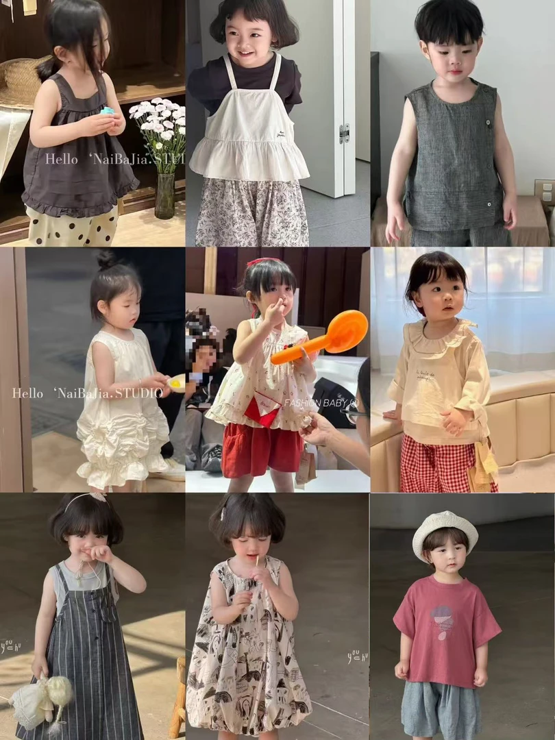 公主花苞裙女宝儿童宝宝夏款夏季女童甜美蕾丝洋气女孩无袖