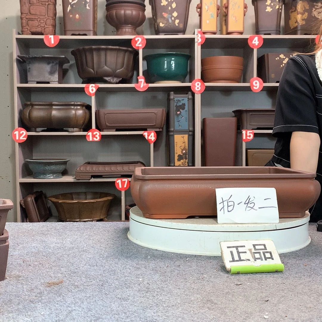 一对孤品处理老盆