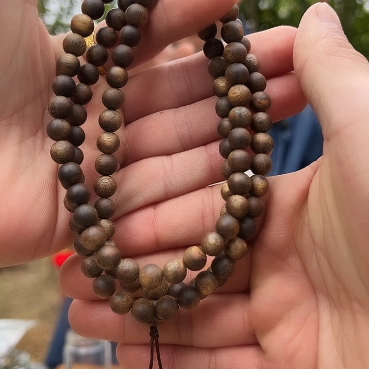 沉香手串07多圈白棋沉水浮23克一物一发