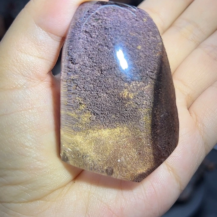 水晶珠宝半成品未镶嵌双色紫幽灵