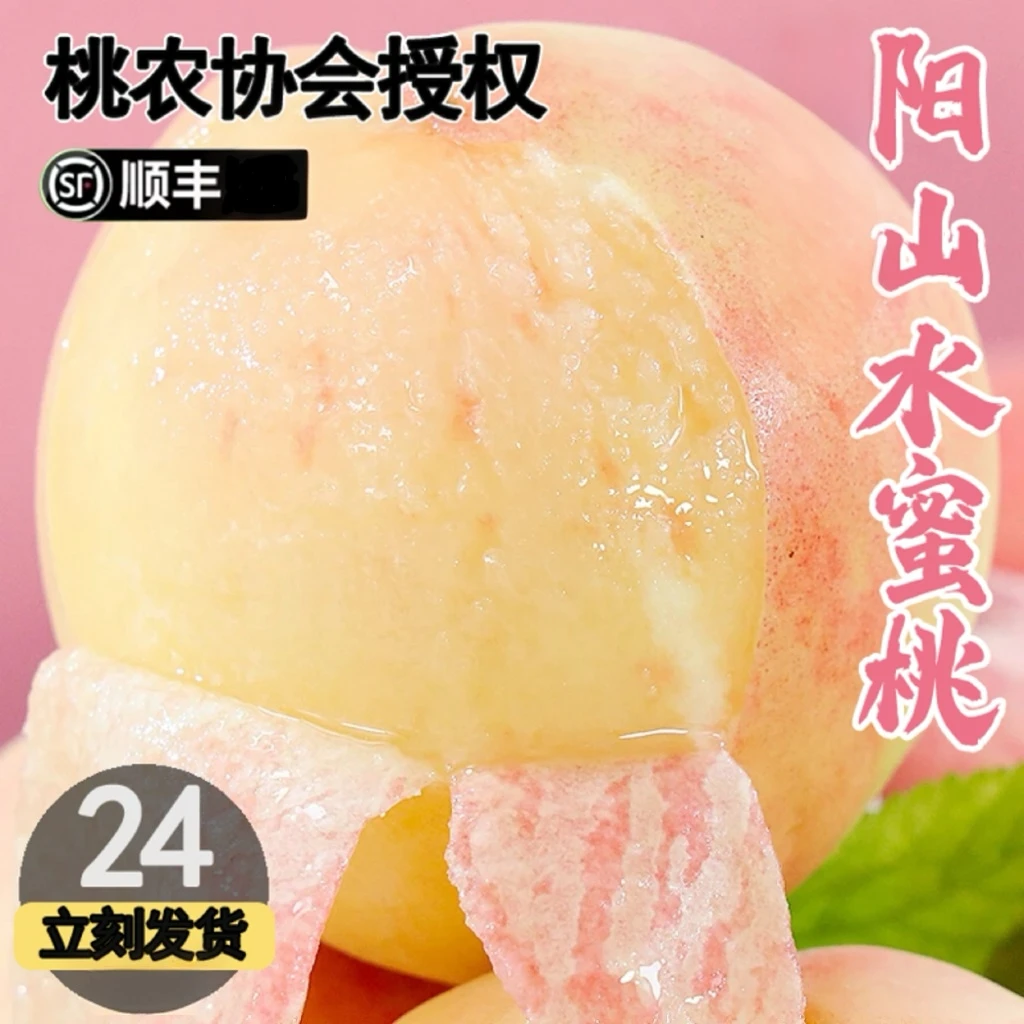 【产地直发】k正宗阳山水蜜桃皮薄爆汁白凤晚朝阳应季水果次日达江苏省