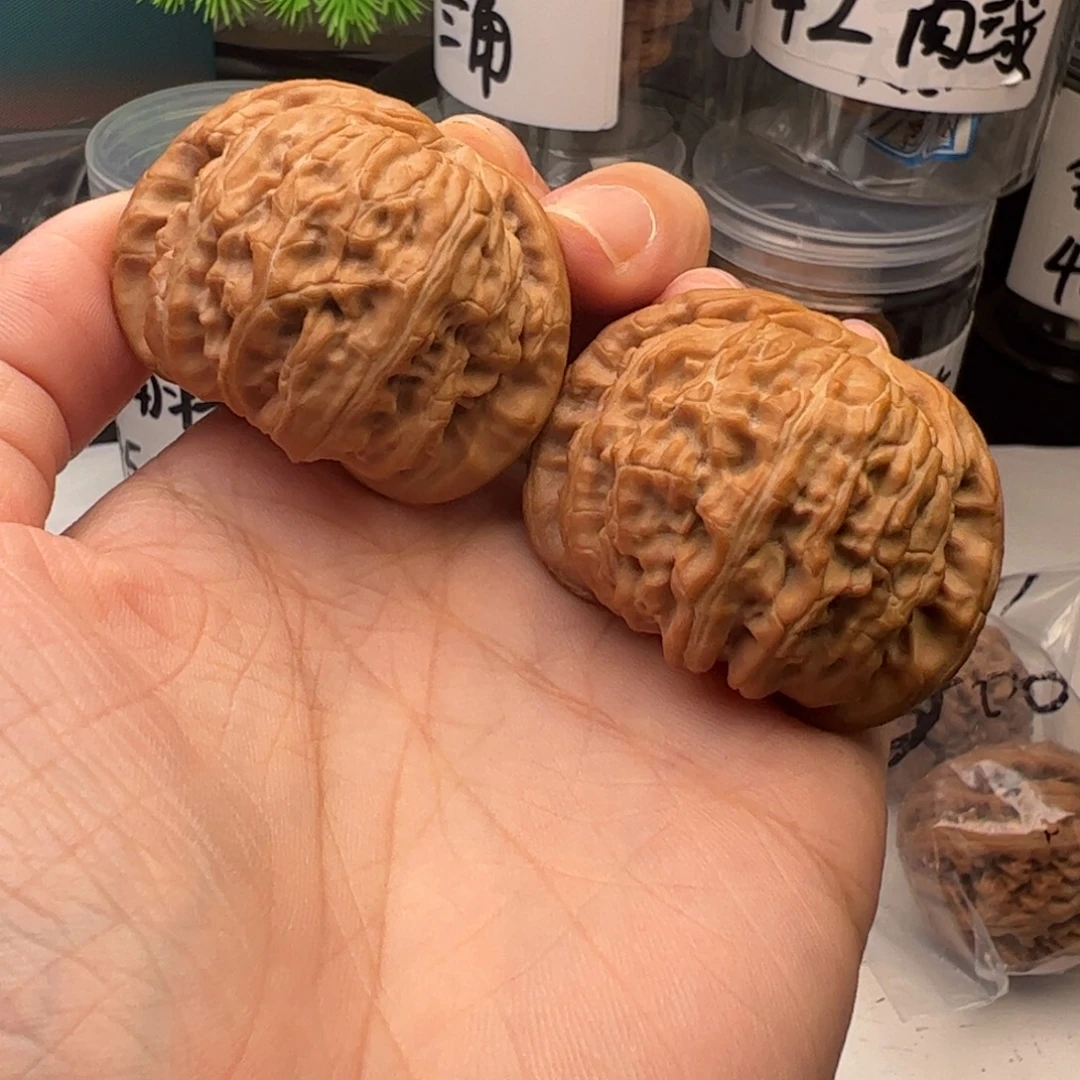 吊坠文玩核桃白狮子42