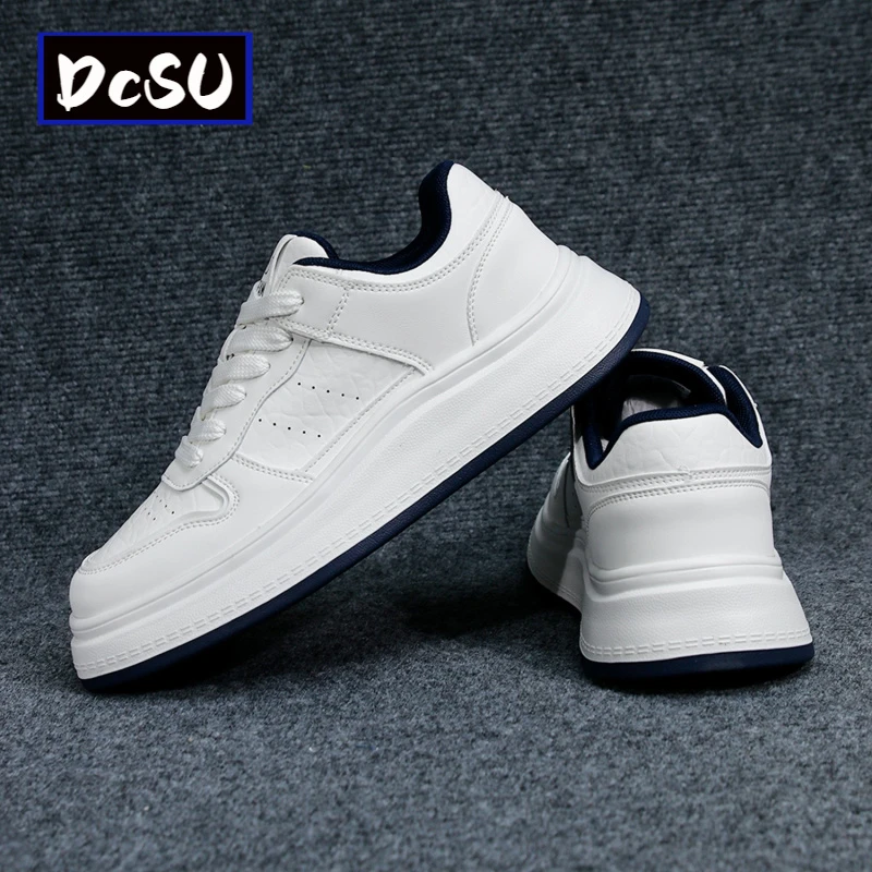 【香港DcSU&Shoes官方正品】小白鞋男2025夏季新款舒适增高软底百搭