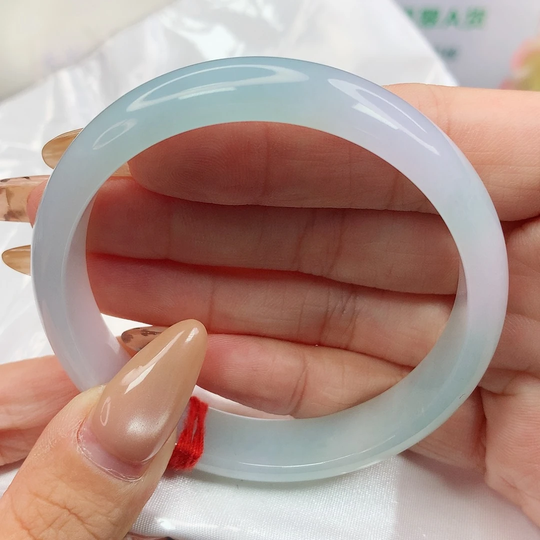 未镶嵌手镯翡翠2春带彩完美