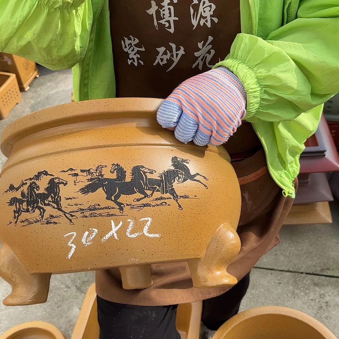 紫砂花盆盆景艺术