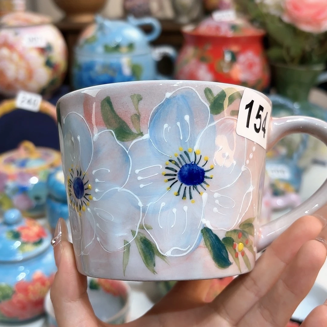 景德镇手绘高温釉下彩陶瓷茶具