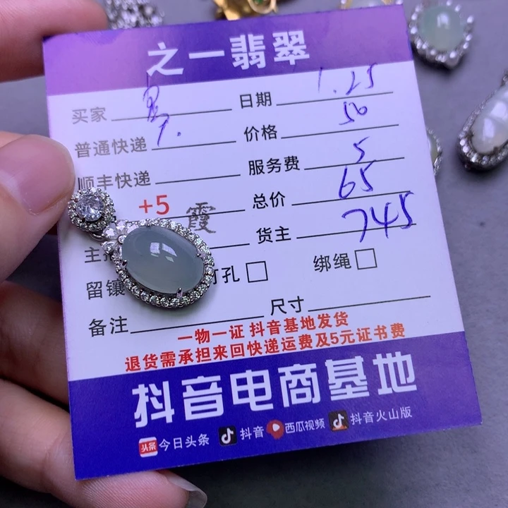 翡翠颈饰银S925镶嵌房****林