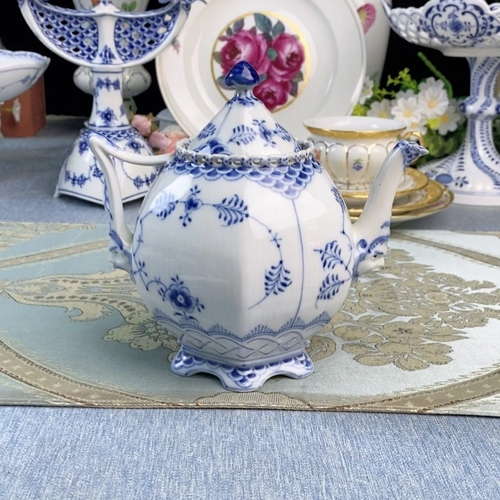 瓷片哥本哈根全蕾丝海神壶