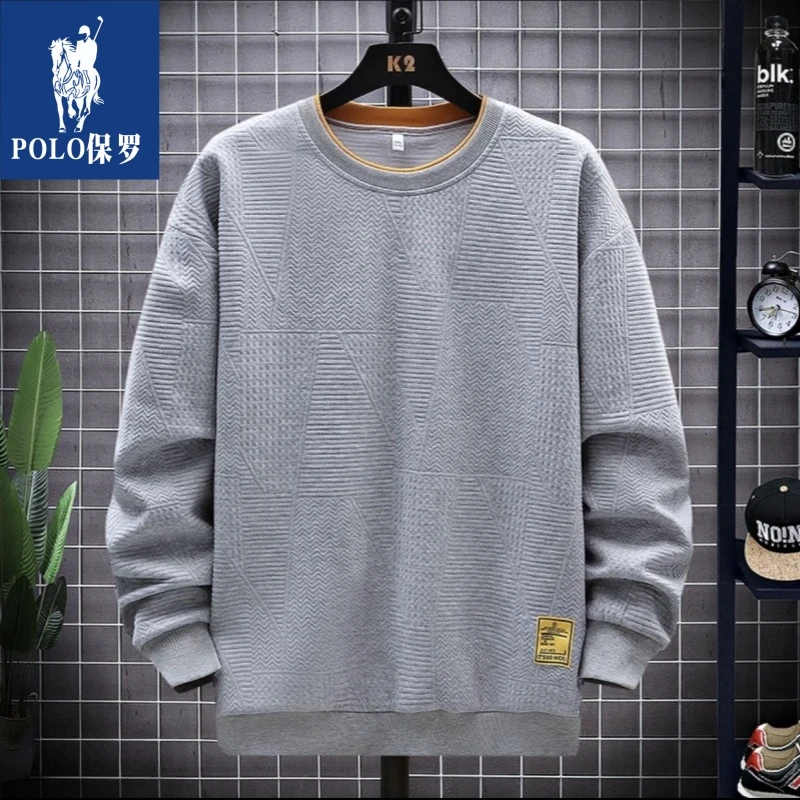 乔拉夫保罗提花常规秋冬3D效果透气长袖卫衣时尚春秋运动宽松上衣