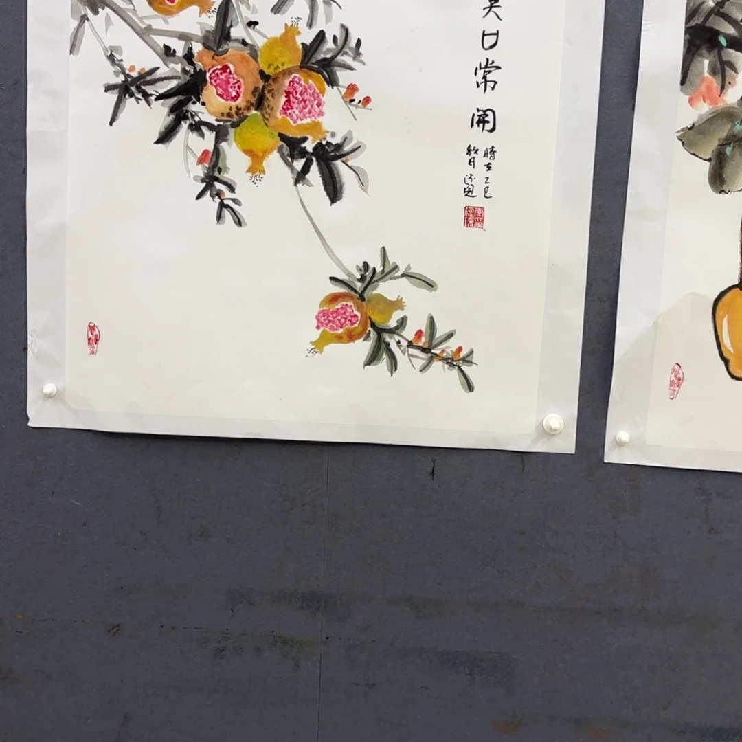 用***3国画李德现四尺斗方艺