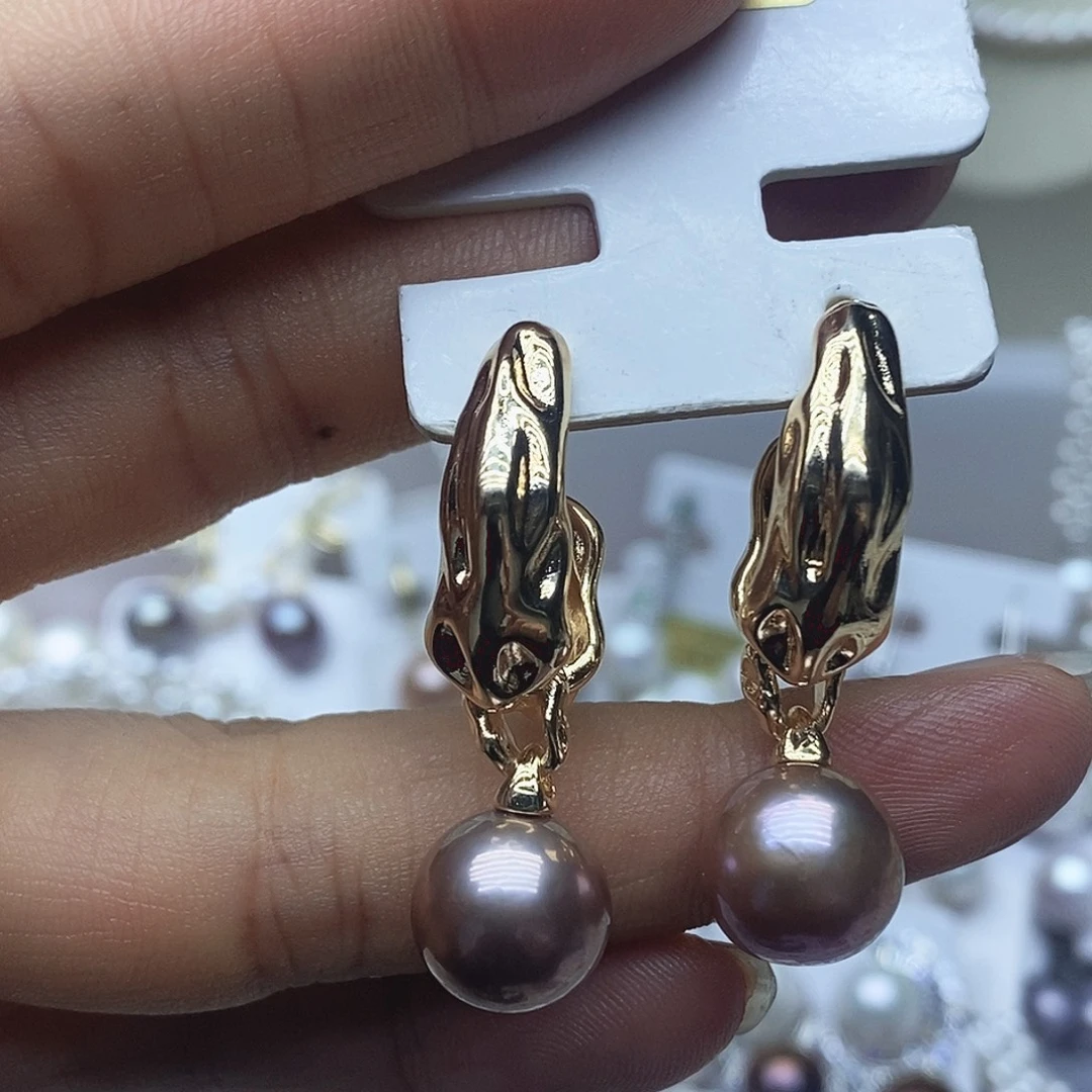 淡水珍珠未镶嵌耳钉