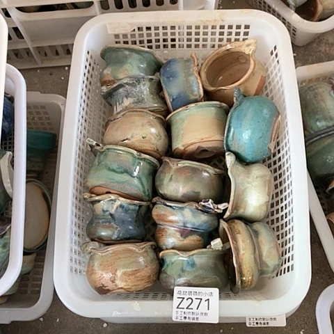 紫砂花盆271微瑕品口径5.5左右