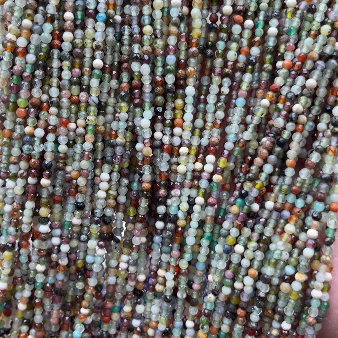 玛瑙/玉髓未镶嵌珠宝半成品天然石多宝2条卡2绿色系