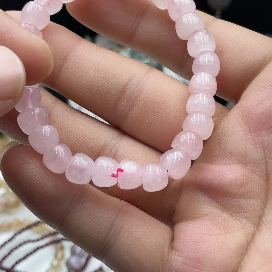 水晶手链未镶嵌粉晶素圈