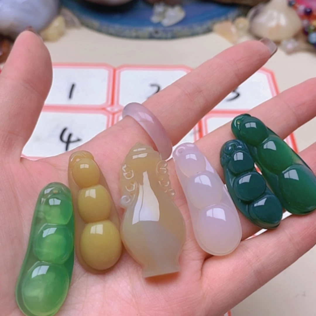 【闪购商品】未镶嵌玛瑙/玉髓珠宝半成品田*辣