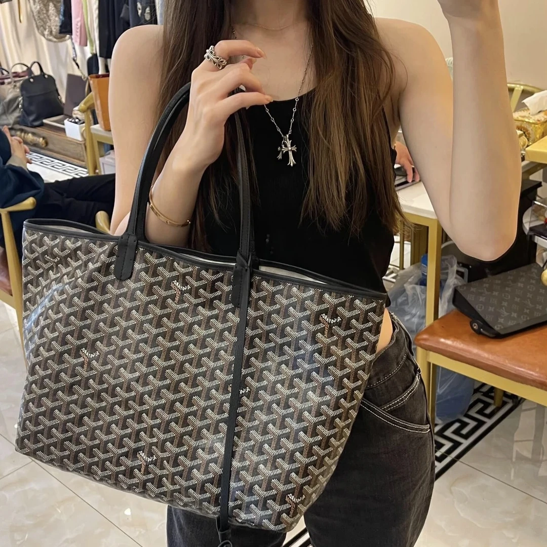 99新 Goyard 23年黑色老花小号斜挎包/67079 时尚 经典 休闲 ins