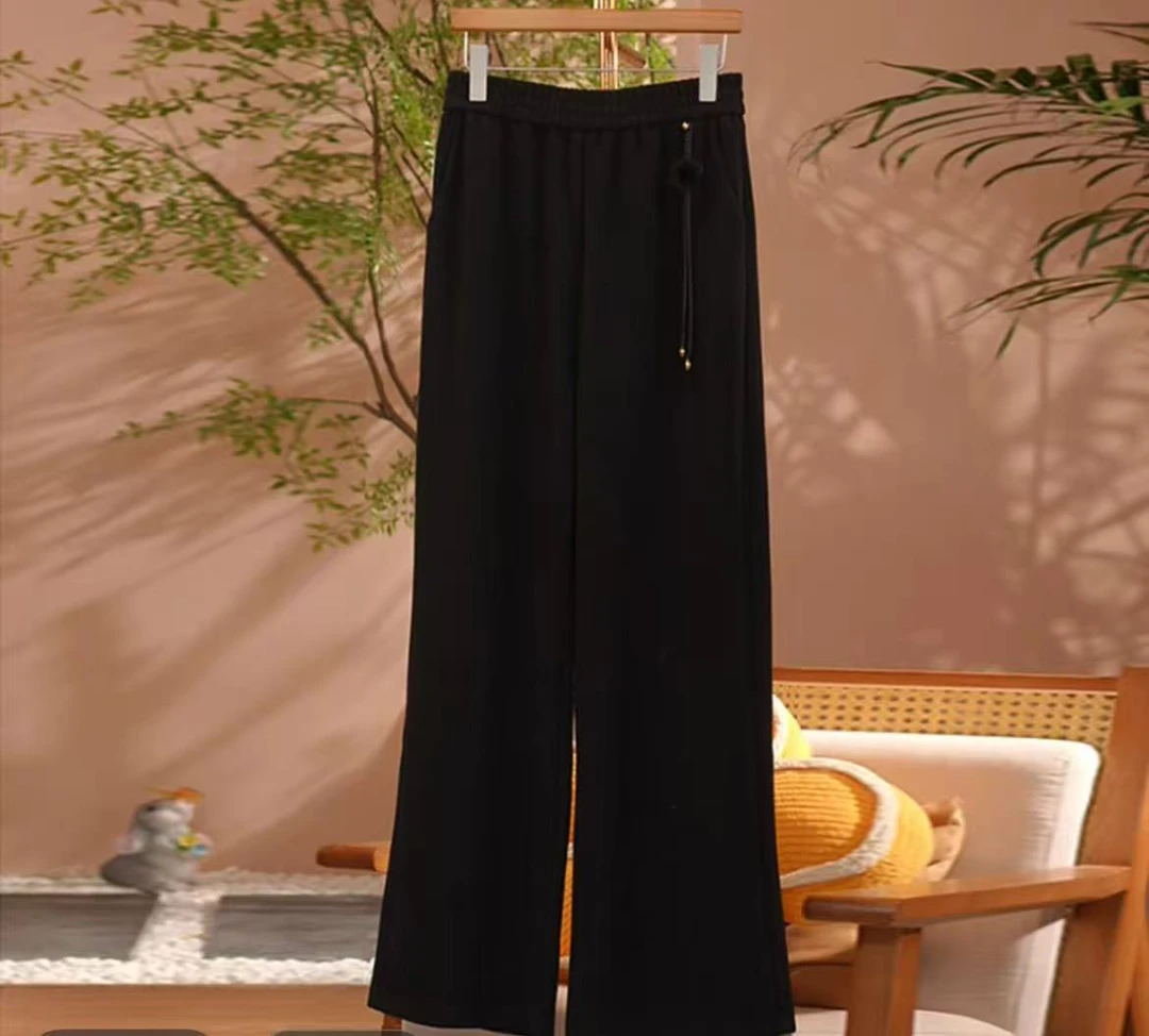 A【悠悠-简舒】秋冬新款轻奢时尚减龄洋气减龄加绒加厚直筒裤F168