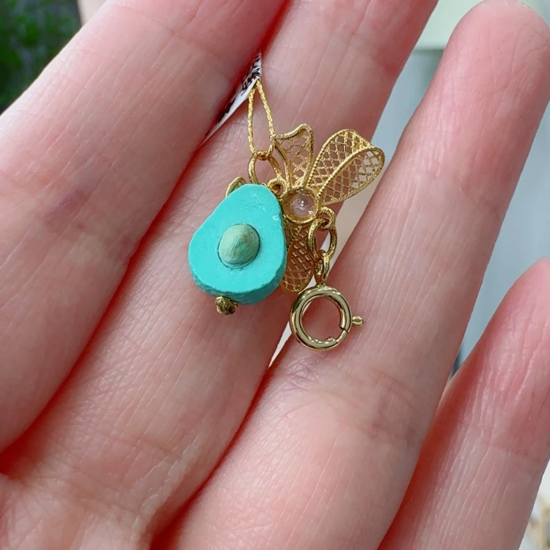 18K金镶嵌绿松石珠宝奇石