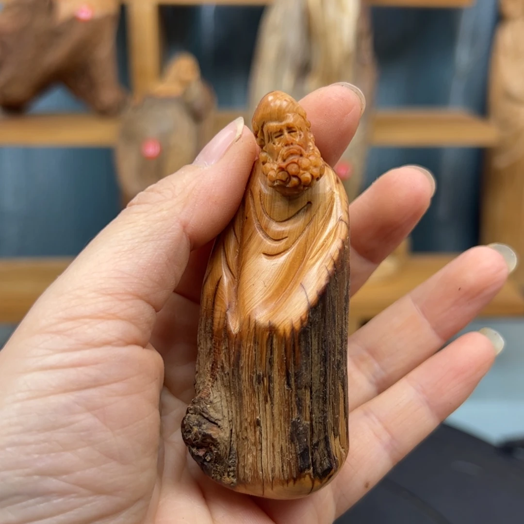 柏木崖柏木摆件手把件，75
