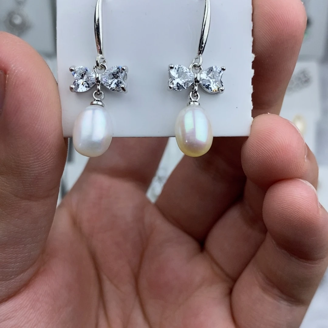 未镶嵌耳饰淡水珍珠