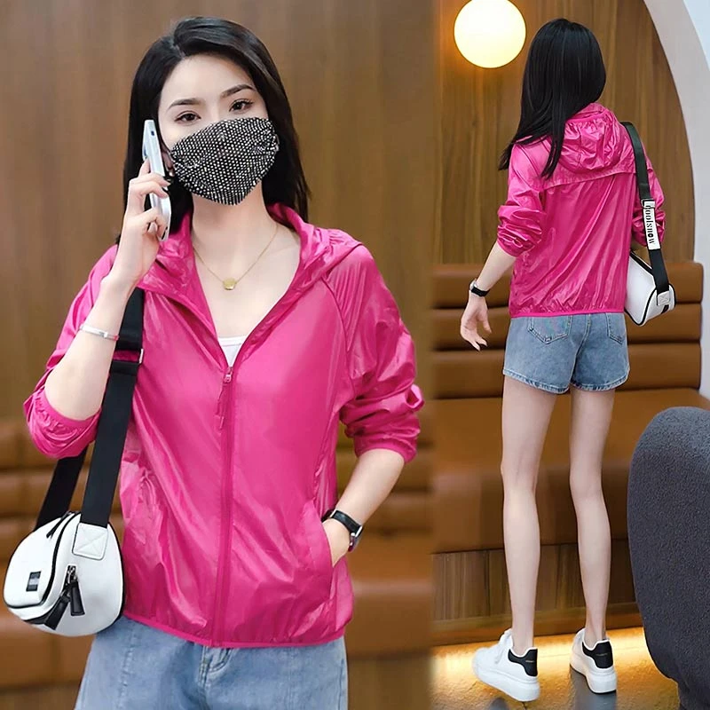 薄款防晒衣女2025年夏季新款防晒服外穿休闲宽松洋气小众短外套潮