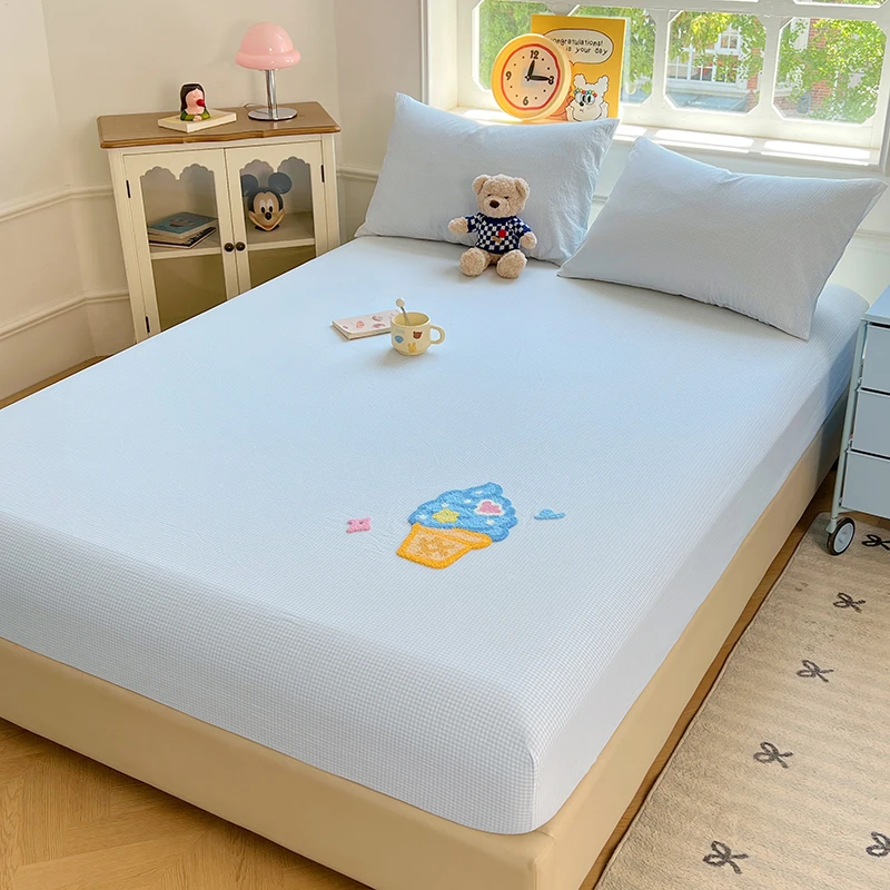 特价活动款-冰淇淋系列-纯棉水洗棉单件床笠