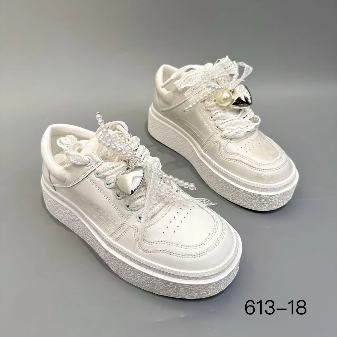 玛莎玛索新款613-18时尚百搭休闲厚底板鞋网红潮鞋女鞋