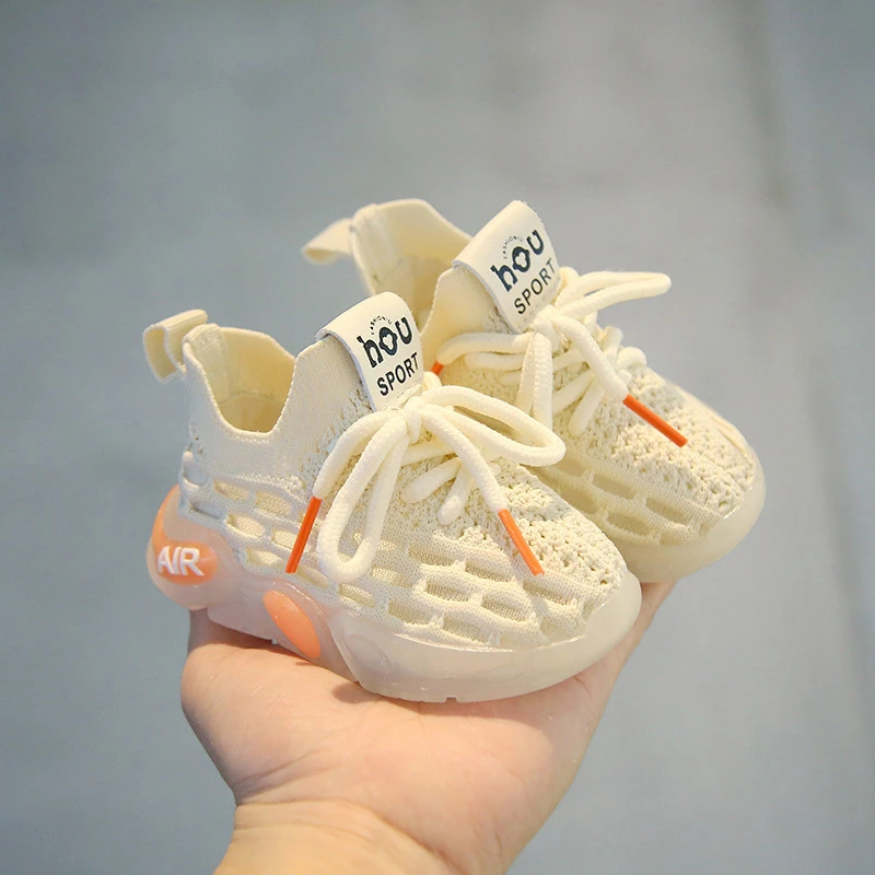 春季宝宝鞋子小女孩男童鞋女童鞋儿童网面针织鞋春秋软底学步鞋