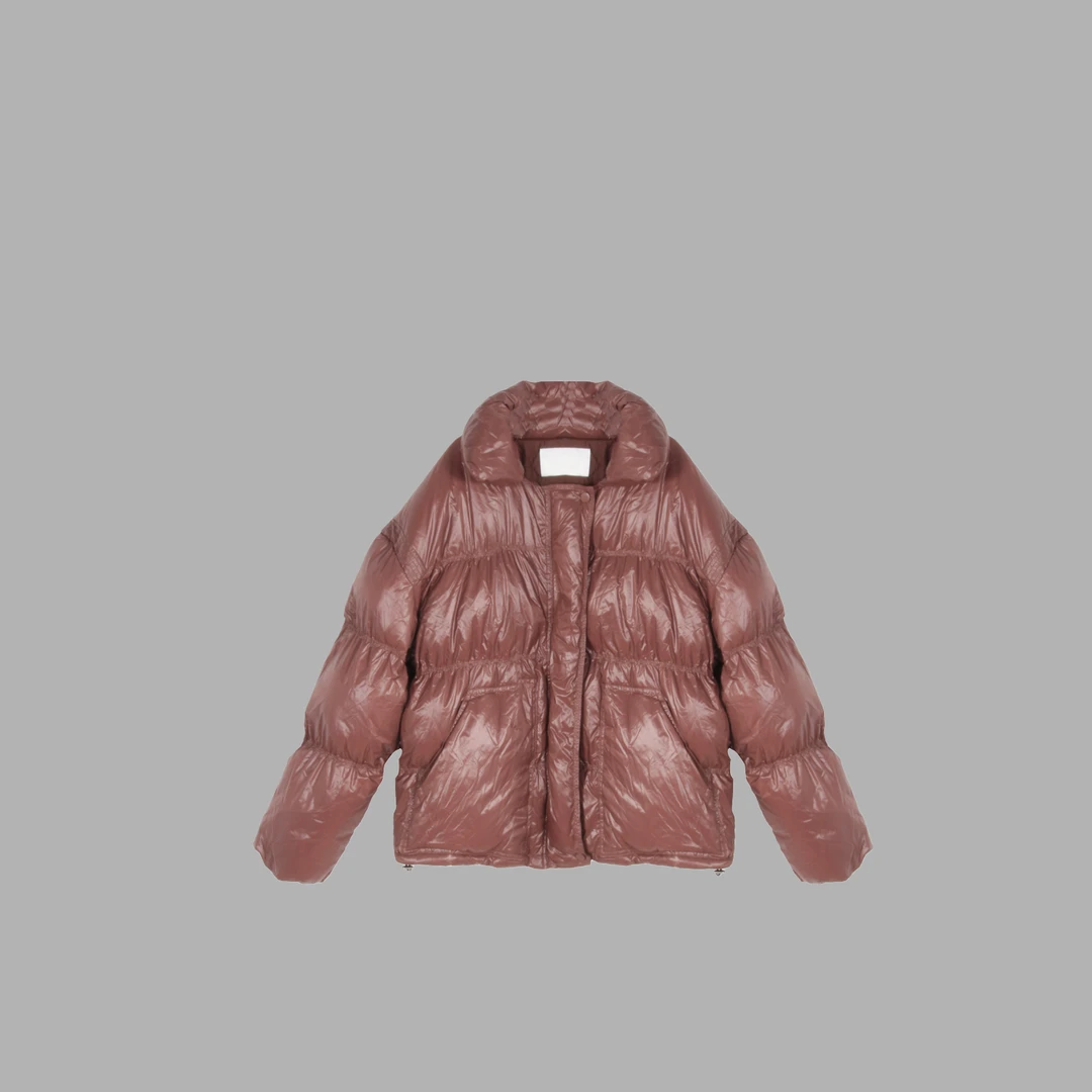 525#三色！新款羽绒服女立领翻领加厚面包服宽松外套潮