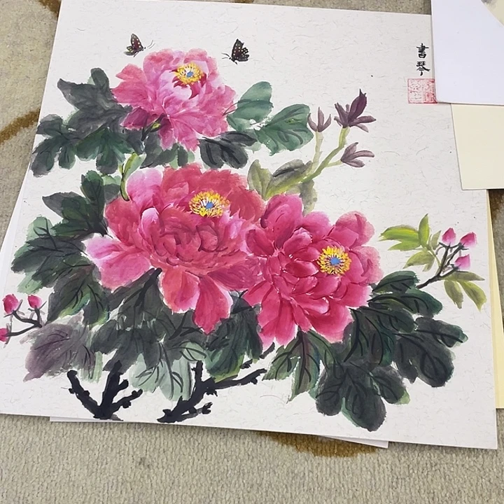 国画38-38卡纸作品艺