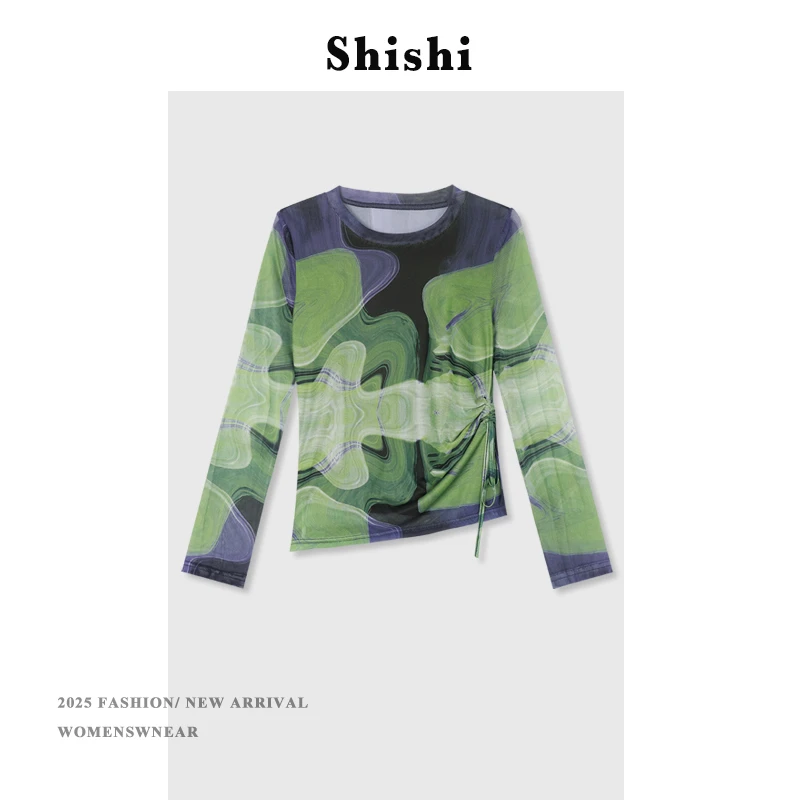 【SW】圆领长袖套头针织衣女新款时尚百搭针织衫上衣YS-0250