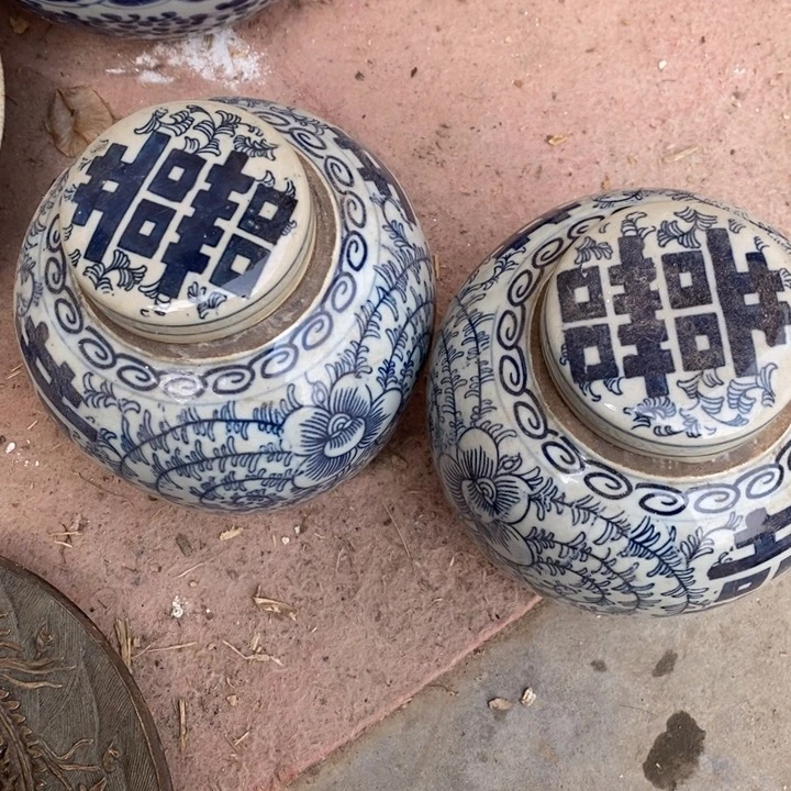 紫砂茶叶罐瓷器工艺品摆件工艺品，