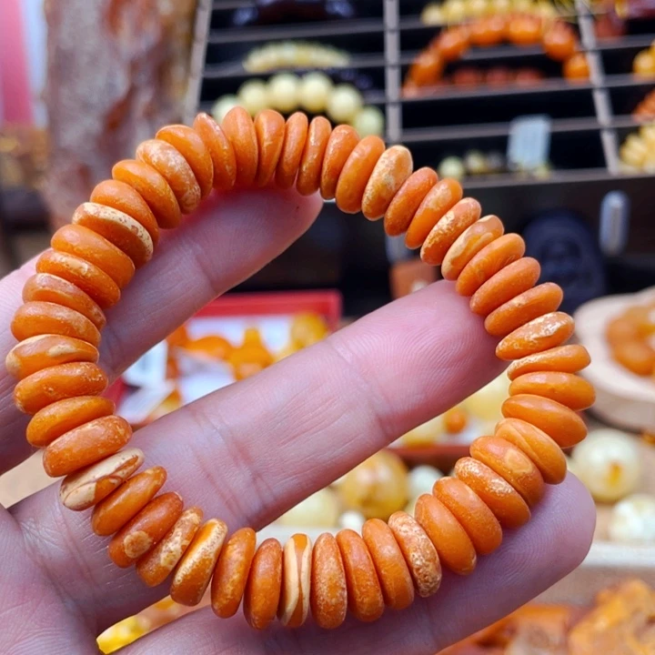 琥珀颈饰未镶嵌手串