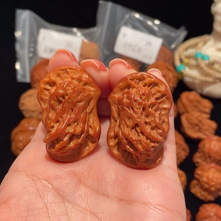 文玩核桃把件今**悔鸳鸯108