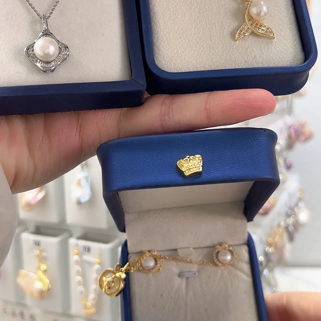 淡水珍珠耳饰银S925镶嵌