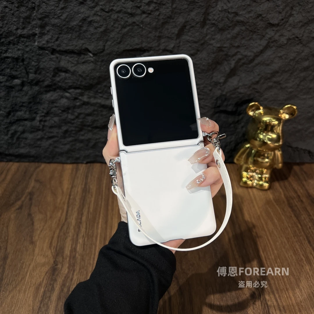 适用于三星ZFlip7手机壳折叠屏flip7保护f7女款网红时尚手提挂绳