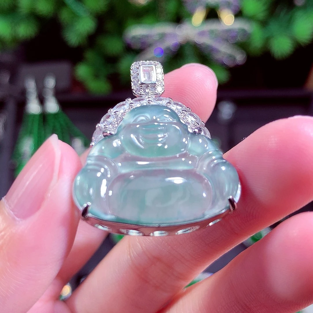 颈饰未镶嵌翡翠天然