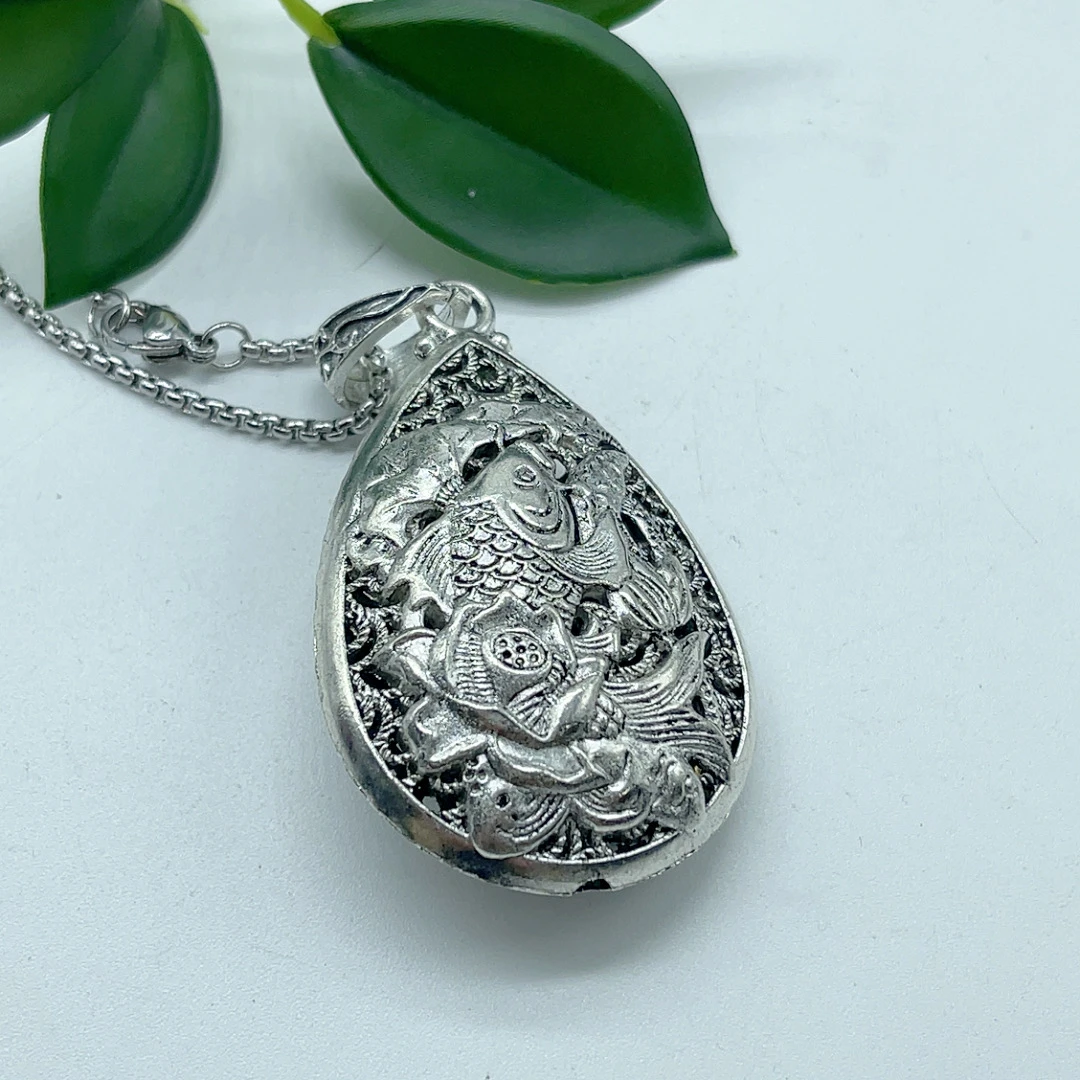 合金吊坠 连年有余吊坠