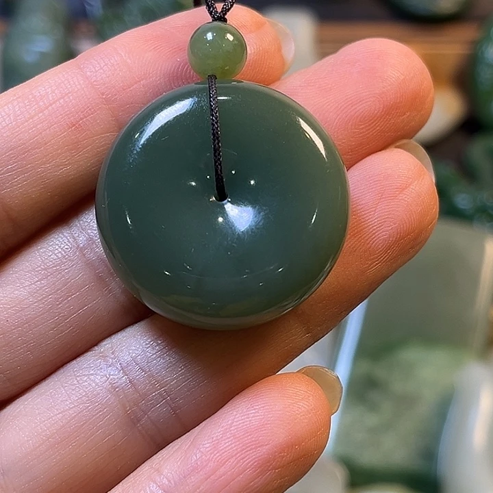 和田玉（碧玉）未镶嵌吊坠(不含链)