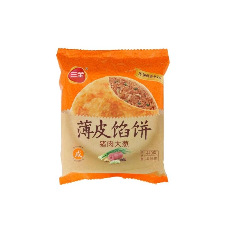 三全 猪肉大葱薄皮馅饼 440g(110g*4片)/袋