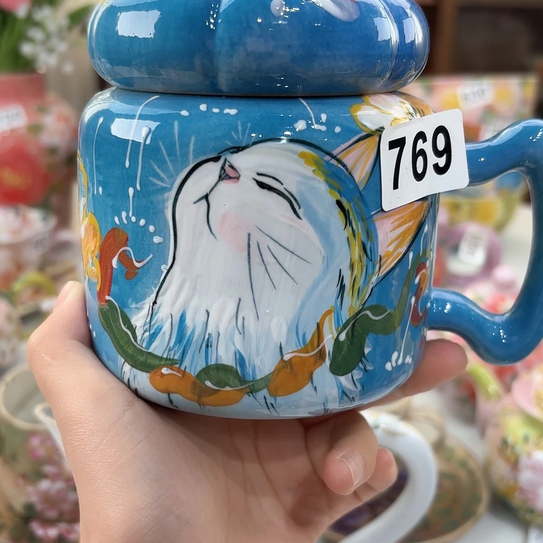 景德镇手绘高温釉下彩陶瓷茶具