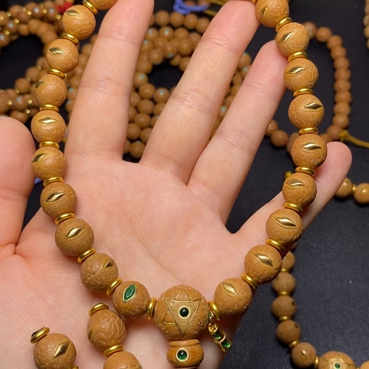 手串凤眼菩提铜眼12+手持