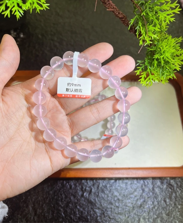 【小叶子珠宝首饰】星光粉水晶 招桃花 巨好看 全净体