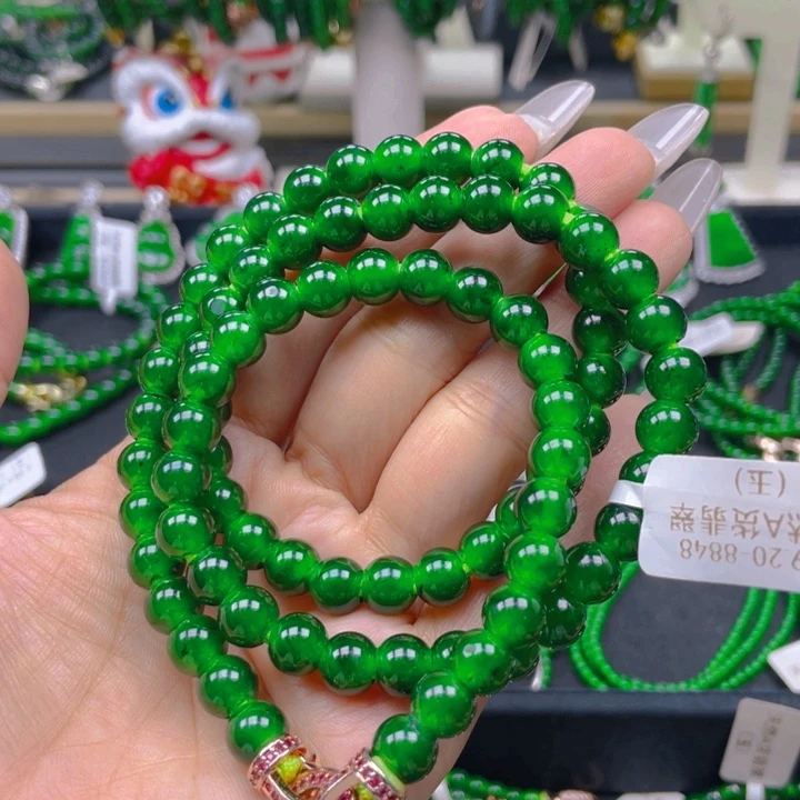 翡翠未镶嵌颈饰项链8