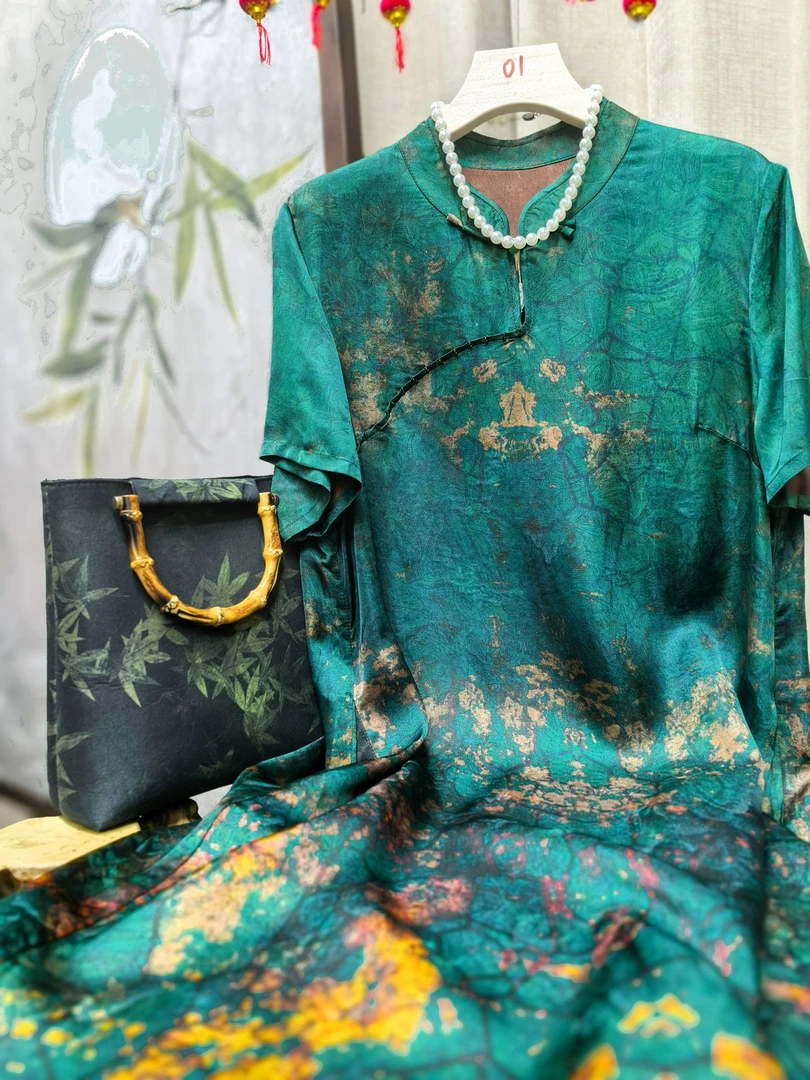 兰桂-2025新中式连衣裙国风女装连衣裙夏季