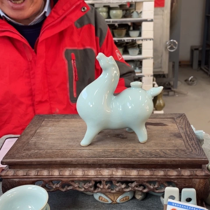 摆件天青新款马上有钱