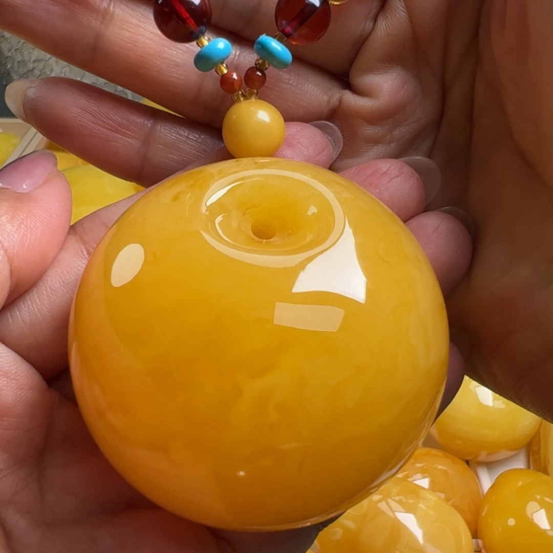 未镶嵌毛衣链蜜蜡无烤色无优化无补胶无煮蜜无辐照