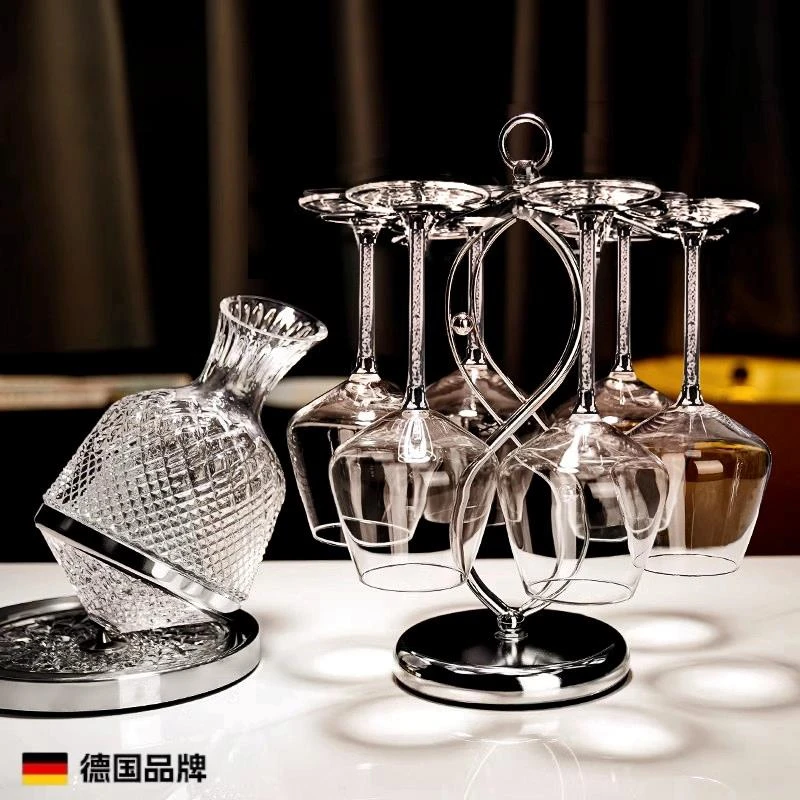 德国欧式轻奢高档红酒杯套装醒酒器水晶勃艮第高脚杯葡萄酒杯家用