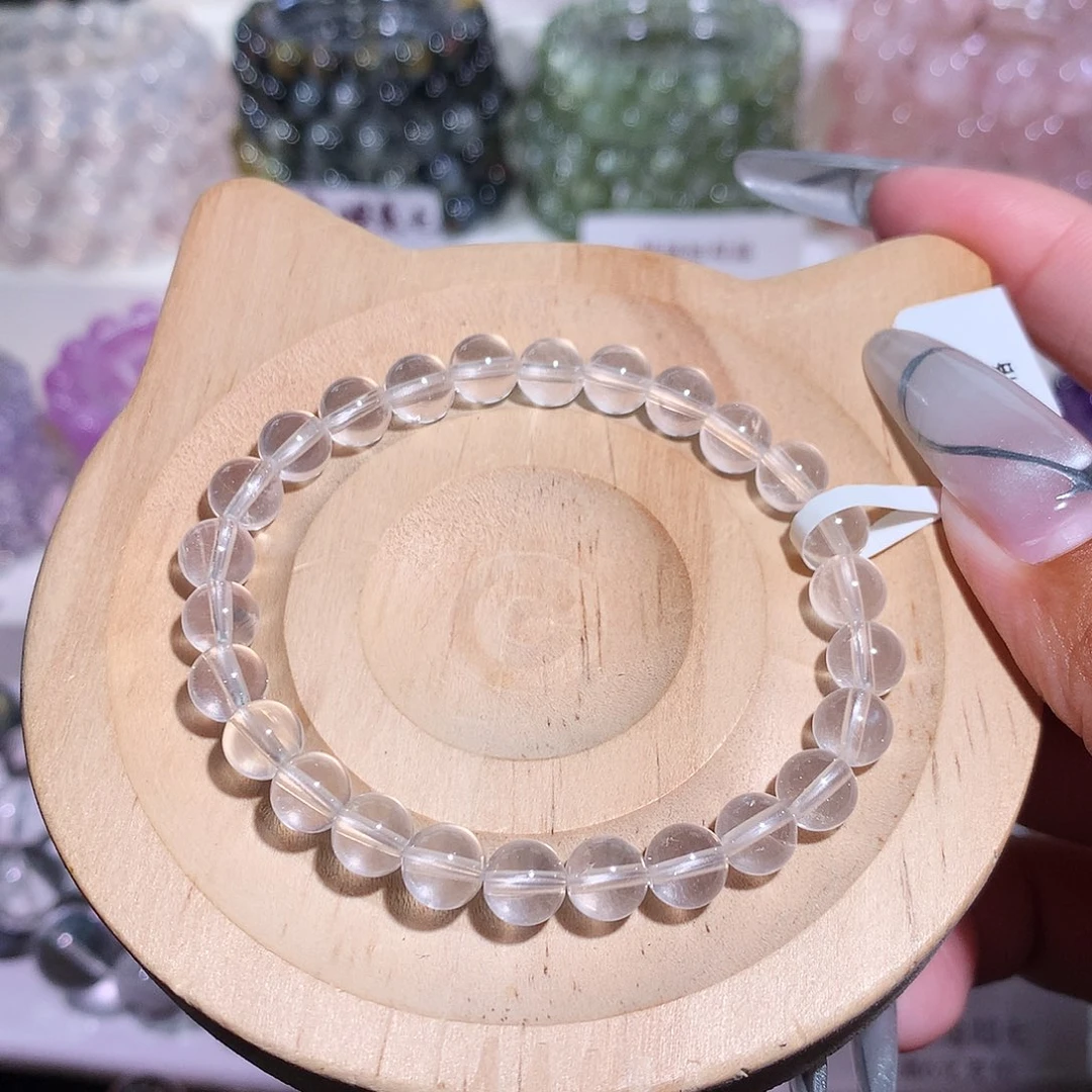 未镶嵌手链水晶奶白晶7